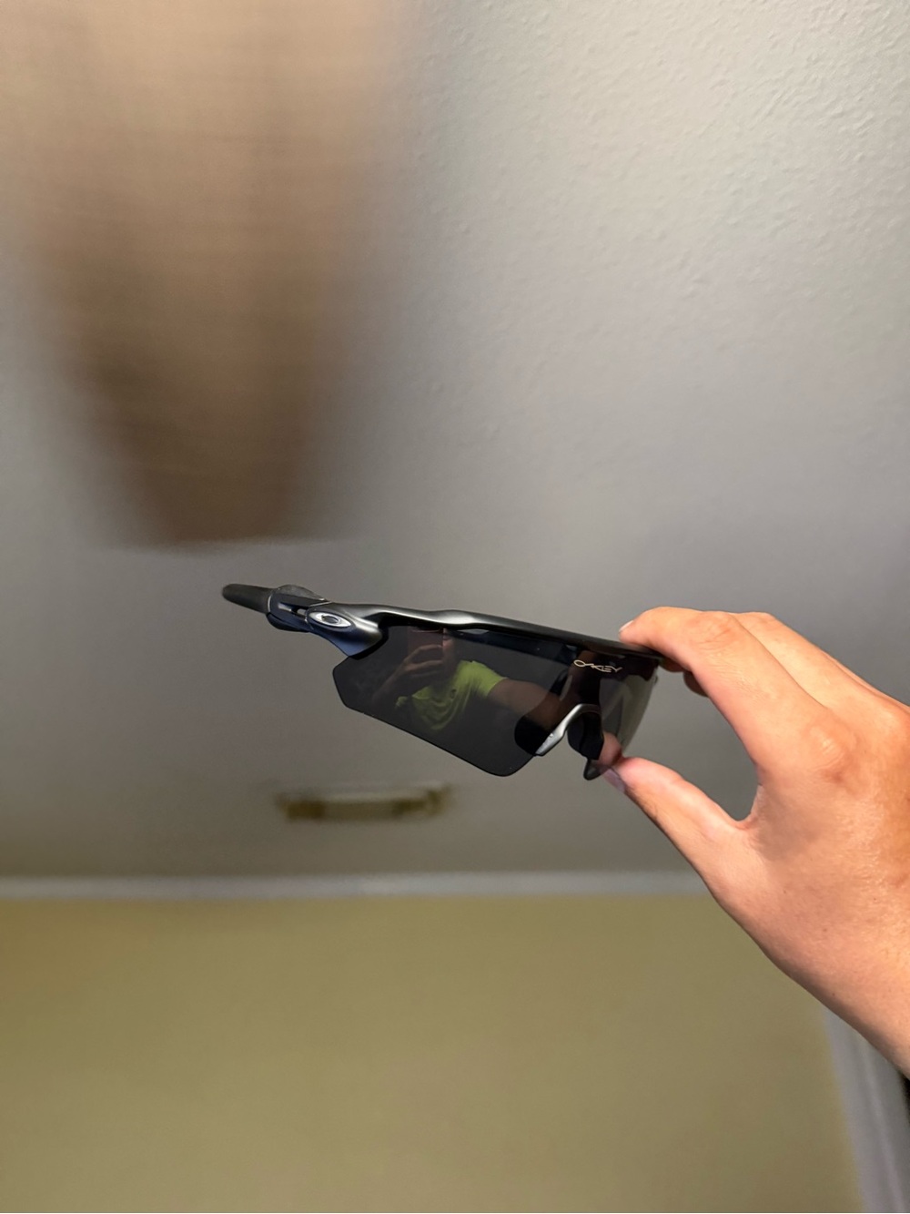 Oaks Black Shield Sport Sunglasses